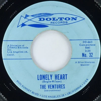 THE VENTURES Ram-Bunk-Shush / Lonely Heart DOLTON NO. 32 VG 45rpm 7" 1960 - Image 1 of 4