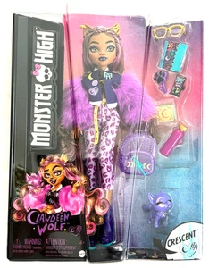 Muñeca Monster High Clawdeen Wolf con Media Luna Mascota 2023 Nueva en Caja - Imagen 1 de 4