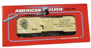 AMERICAN FLYER 48318 A.C. GILBERT BOXCAR. S GAUGE. NEW IN BOX - Picture 1 of 6