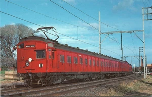Cartolina Ferrovia Vittoriana EMU Melbourne Bell Treno Elettrificazione Suburbana - Foto 1 di 2