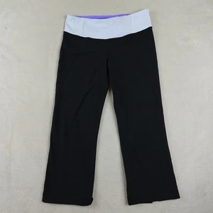 Lululemon Pants Womens 6 Black Gray Groove Flare Yoga Athletic LW6617S - Picture 1 of 19