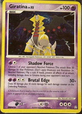 2008 Pokemon Legends Awakened Giratina Holo Rare 4/146 With Amazing Swirl PSA 8 - Image 1 of 3