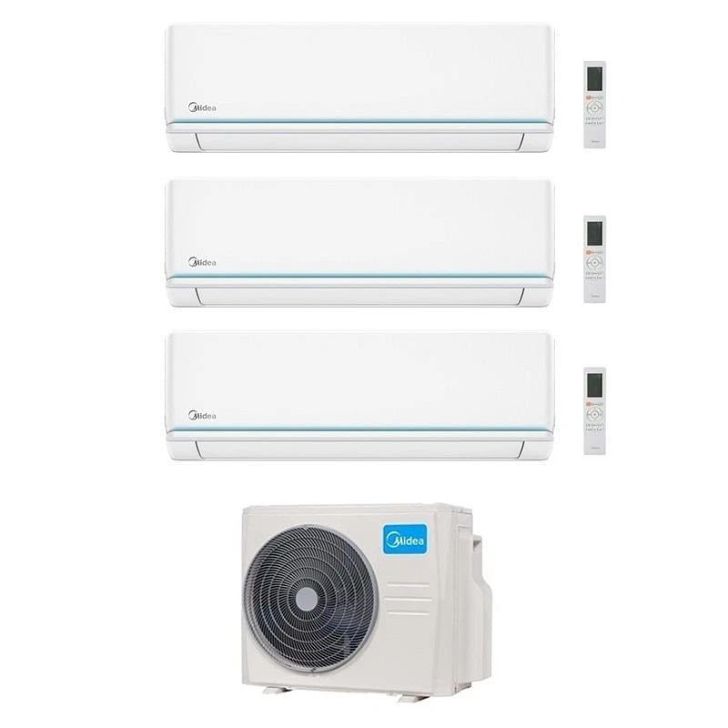 CONDIZIONATORE MIDEA TRIAL SPLIT EVOLUTION 9000+9000+18000 BTU INVERTER WIFI M4O - Immagine 1 di 1