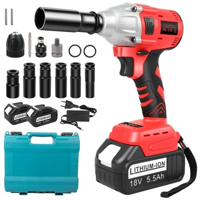 Akku Schlagschrauber 650Nm Elektrischer Drehschlagschrauber Für 18V Makita Akku - Bild 1 von 4