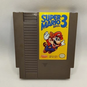 Super Mario Bros 3 Nintendo NES Authentic Cleaned Tested and Working 1985 - Picture 1 of 9