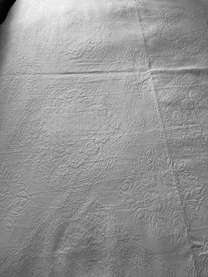 Linge Ancien Grand Couvre Lit De Mariage Royal  1800/1900 Napoleon - Photo 1/4