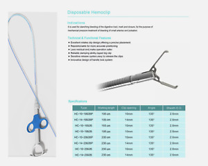 Disposable Rotatable Endoscopic Hemoclip for Gastroscope Easy to Operate with CE