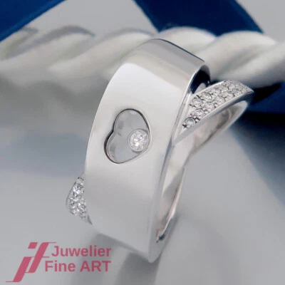 CHOPARD Ring -HAPPY DIAMONDS- Brillanten -18K/750 Weißgold - Ref. 82/3202 - Bild 1 von 4