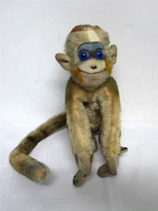VINTAGE STEIFF MOHAIR MUNGO MONKEY with LONG TAIL & BLUE EYES 12" - Picture 1 of 12