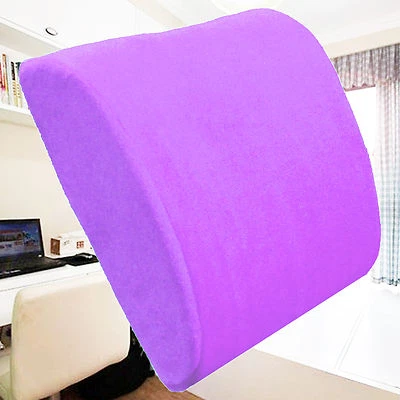 Cojín de espuma viscoelástica soporte lumbar alivio del dolor de espalda asiento terapia almohada de viaje Foto 1 de 4