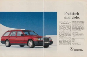 Mercedes-Benz T-Reihe (S124) - Reklame Werbeanzeige Original-Werbung 1986 (1) - Bild 1 von 1