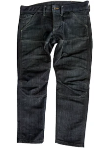 G STAR RAW JEANS MENS 31x30 34x24.5" CROPPED 5620 BIKE 3D LOW TAPERED BLUE DENIM - Picture 1 of 24