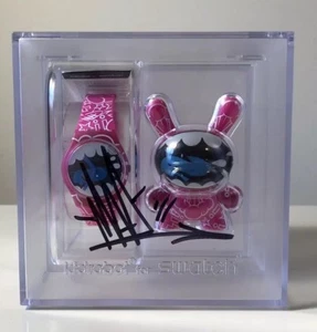 MAD Kidrobot Swatch Uhr 3" Dunny SIGNIERT Limited Edition SEHR SELTEN! - Bild 1 von 12