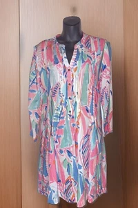Lilly Pulitzer Sarasota Pintuck Out To Sea Tunic Dress Size Small - Picture 1 of 6