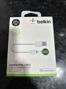 SYNC/CHARGE CABLE 2.1A LTG 6 WHITE NEW - Picture 1 of 2