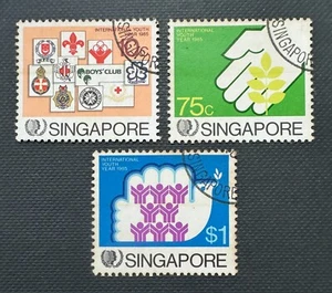 SINGAPORE 1985 International Youth Year set of 3V Used SG#516-518 - Picture 1 of 2