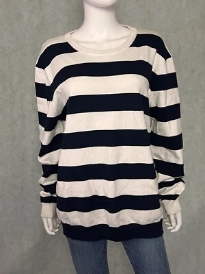 New York and Company Women’s Pullover Sweater Striped Size 2XL XXL Long Sleeve - Image 1 of 4