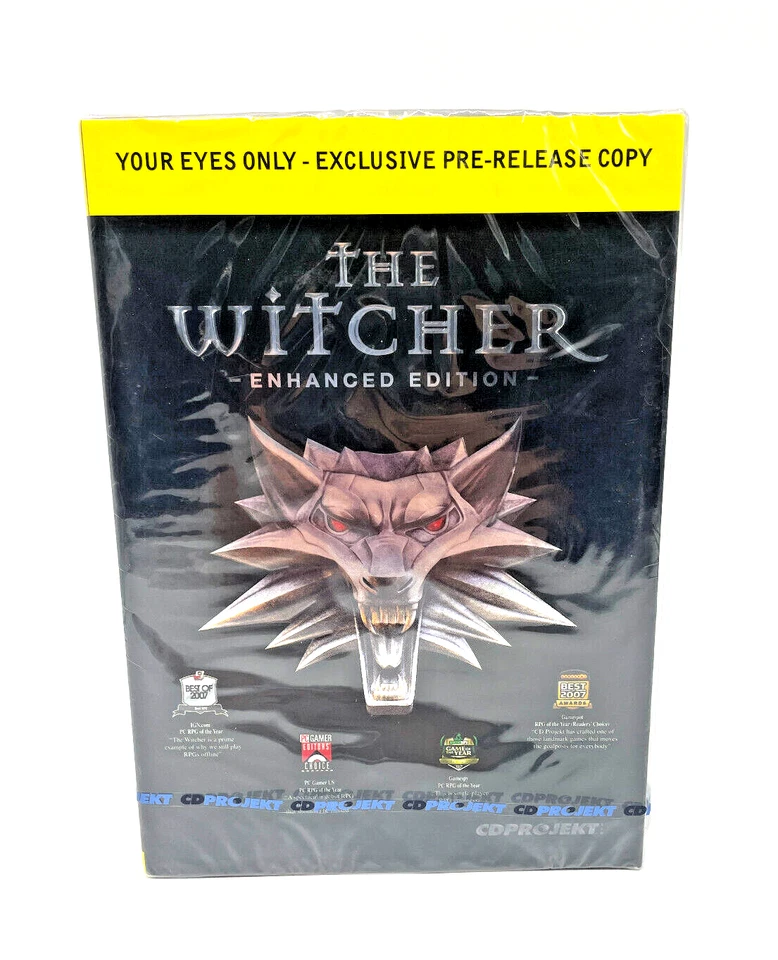 The Witcher Enhanced Edition PC 2008 Pre Release Copy "Your Eyes Only" SEALED! - Bild 1 von 4