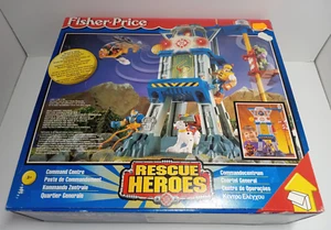 RARE VINTAGE NEW IN BOX Fisher Price RESCUE HEROES COMMAND CENTER 1999 MATTEL - Picture 1 of 9
