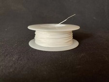 28 AWG Solid Kynar Wire UL1423  White 100 ft  Spool