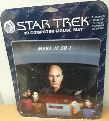 Star Trek 3D Computer Mouse Mat The Next Generation Captain Picard Borg - Image 1 of 3