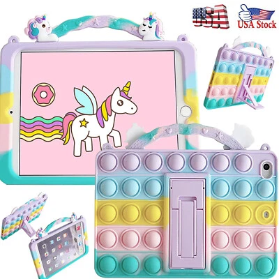 For iPad 5th 6th 7th 8th 9th 10th 11th Gen A16 Shockproof Stand Case Kids Gift - Image 1 of 4
