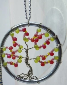 E085 Baum des Lebens in 2"" Rundring mit 12"" Kette - Bild 1 von 3