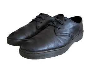 Dr Martens Black Leather Casual Oxfords Lace Up Shoes CORONADO Men Size 9 - Picture 1 of 12