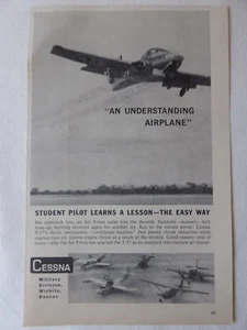 2/1960 PUB AVION CESSNA T-37 ADVANCED TRAINER US AIR FORCE USAF ORIGINAL AD - Picture 1 of 2