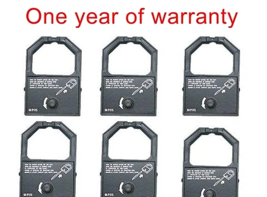 6 black ink ribbon cartridge for Panasonic KX-P1191 KX-P1180/P1695/P115 printer - Image 1 of 1