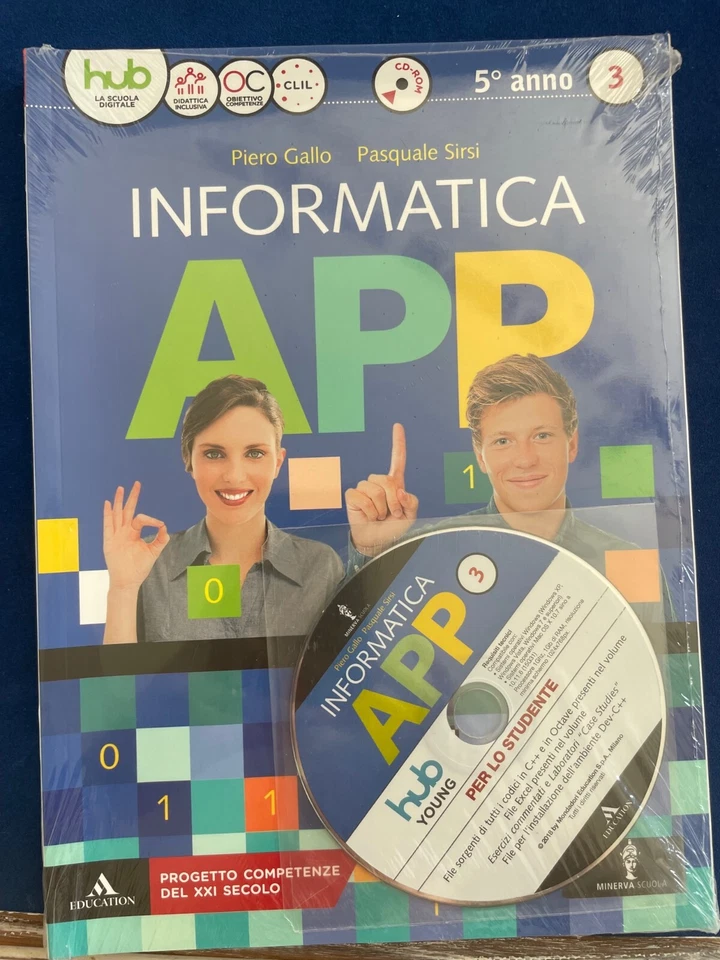 Informatica App 3 NUOVO + CD + Libro Digitale - ISBN 9788829847037 - Immagine 1 di 2