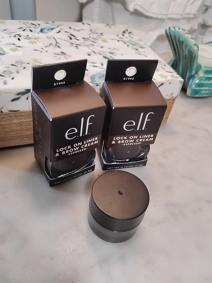 Lot of 3 Lock On Liner and Brow Cream - Espresso by e.l.f. 0.19oz Full Sz - Image 1 of 1