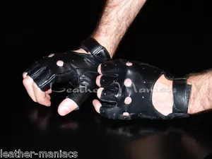 Guantes de helicóptero sin dedos guantes de cuero guantes de cuero - Imagen 1 de 1
