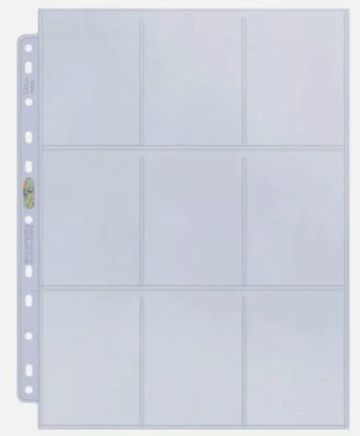 100 Feuilles de rangement Ultra Pro pour cartes Pokémon Magic Yu Gi Oh etc