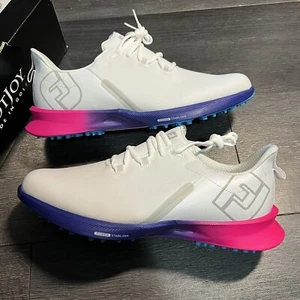 Scarpa da golf Footjoy DryJoy FJ Fuel Sport senza punte bianca impermeabile da uomo taglia 55455 - Foto 1 di 6
