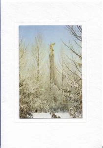 GOLDELSE Tiergarten im SCHNEE - POSTKARTE Weihanchts und Neujahrsgruß - Bild 1 von 1