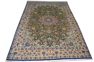 Isfahan 353x239 Esfahan Carpet Rug Tapis Tappeto handgeknüpft Orientteppich - Bild 1 von 8