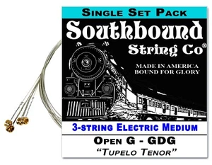 "Juego de cuerdas ""Tupelo Tenor"" GDG para guitarra eléctrica caja de cigarros a escala 23" de 3 cuerdas" - Imagen 1 de 1