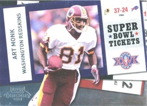 INSERTAR PIELES ROJAS SUPERBOWL Art Monk Syracuse Salón de la fama - Imagen 1 de 1