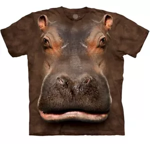 Camiseta The Mountain Hippopo Head Hipopopotamus River Horse Water Animal S-4X - Imagen 1 de 4