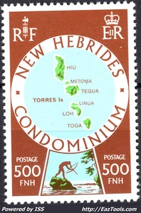 NOUVELLES HEBRIDES N° 520 NEUF ** SANS CHARNIERE - Picture 1 of 2