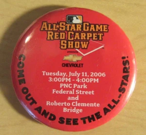 All-Star Game Red Carpet Show 2006 MLB Red Button Baseball - Picture 1 of 3