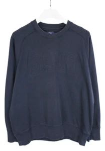 Sudadera para hombre GANT 2XL Pullover cuello redondo logotipo azul oscuro - Imagen 1 de 9