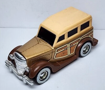 Vintage Buddy L Pressed Steel Ford Woody Wagon Gold - Image 1 of 4