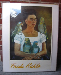 Frida Kahlo Plakat artystyczny Druk artystyczny „Ja i moje papugi” Marthy Zamora 1984