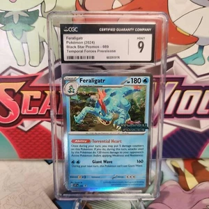 CGC 9 Feraligatr SVP 089 Temporal Forces Prerelease - Pokemon TCG - SHIPS FAST - Picture 1 of 2