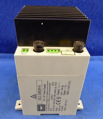 Transformer Block GLC 230/24-5 Transformador Pri. 230V AC Sec. 24V DC, 5A Foto 1 de 4