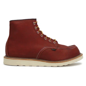 Red Wing Mens Boots 6 Inch Moc Casual Lace Up Ankle Moc Toe Leather - Picture 1 of 5