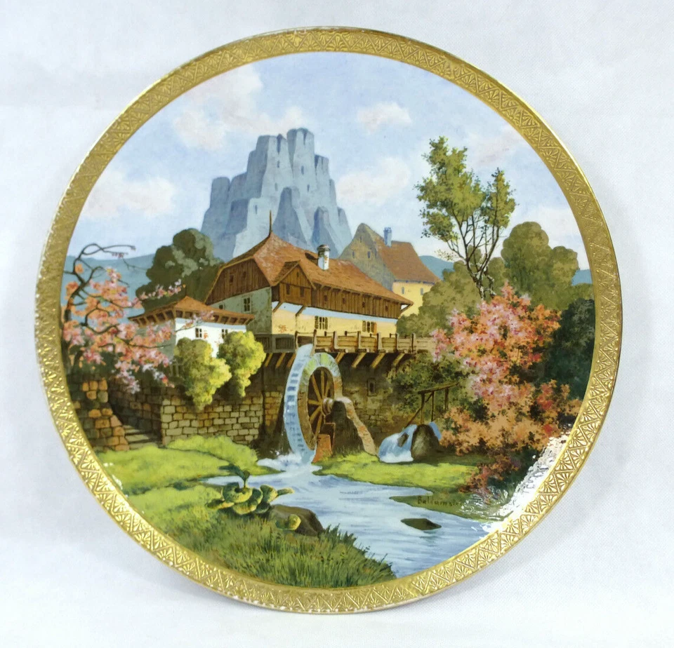 Balduinstein Piatto Da Parete Grande Raro In Faenza Intorno Al 1900 - Immagine 1 di 1