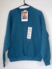 VTG Fruit of the Loom Blank Sweatshirt Womens Large Green Made in USA